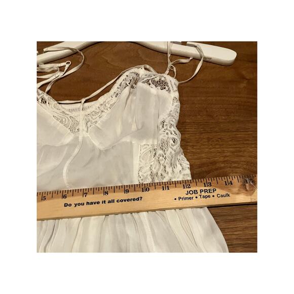 Free People Intimately White Lace Babydoll Nightie Slip Dress Women’s Small Boho - Picture 7 of 7